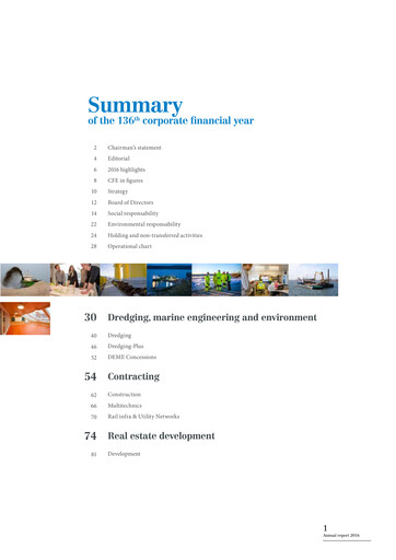 Vorschaubild Compagnie d'Entreprises CFE Jahresbericht 2016