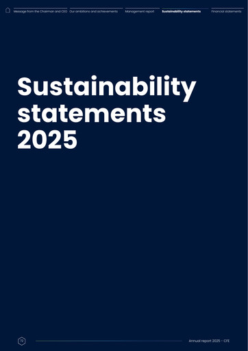 Thumbnail Compagnie d'Entreprises CFE Sustainability Report 2025