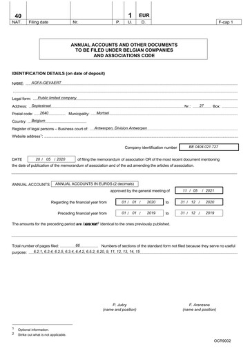Thumbnail Agfa-Gevaert Financial Statement 2020