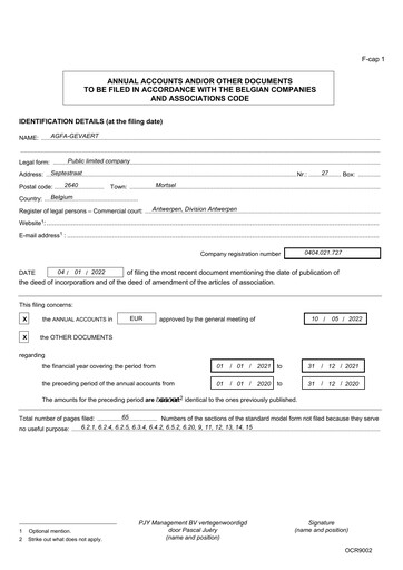 Thumbnail Agfa-Gevaert Financial Statement 2021