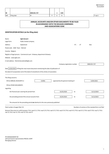 Thumbnail Agfa-Gevaert Financial Statement 2024