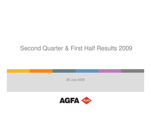 Thumbnail Agfa-Gevaert Half-year Report 2009-h1