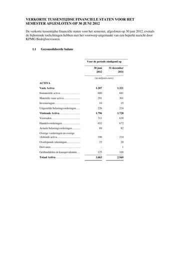 Thumbnail Agfa-Gevaert Half-year Report 2012-h1