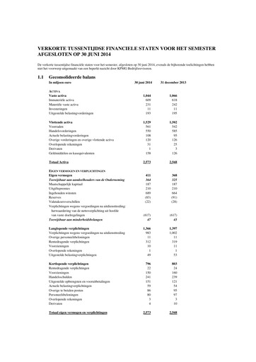 Thumbnail Agfa-Gevaert Half-year Report 2014-h1