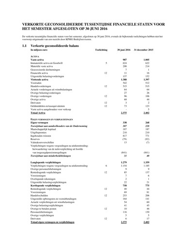 Thumbnail Agfa-Gevaert Half-year Report 2016-h1
