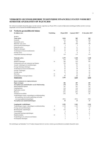 Thumbnail Agfa-Gevaert Half-year Report 2018-h1