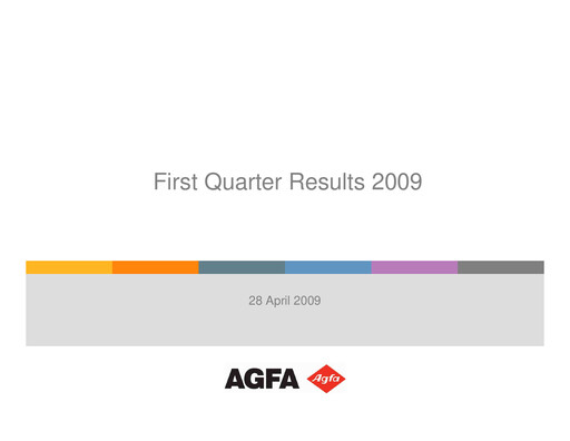 Thumbnail Agfa-Gevaert Quarterly Report 2009-q1