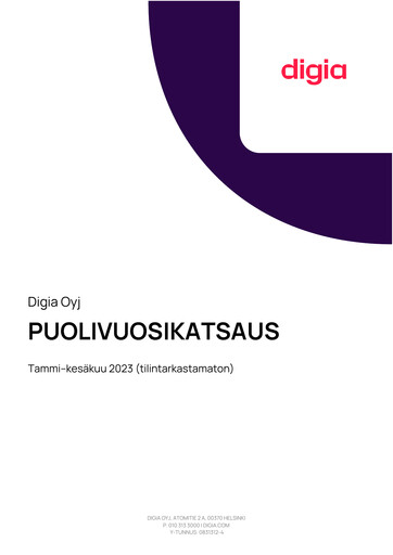 Thumbnail Digia Oyj Half-year Report 2023-h1