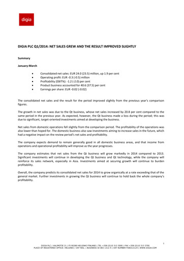 Thumbnail Digia Oyj Quarterly Report 2014-q1