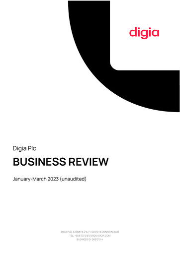 Thumbnail Digia Oyj Quarterly Report 2023-q1