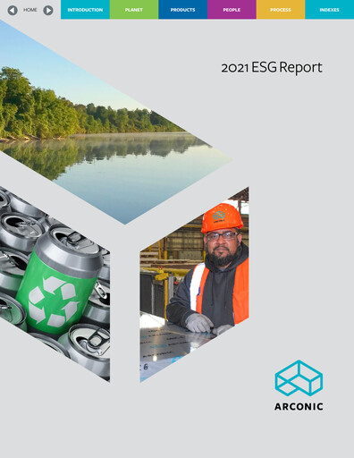 Thumbnail Arconic Sustainability Report 2021