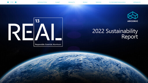Thumbnail Arconic Sustainability Report 2022