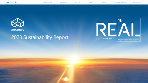 Thumbnail Arconic Sustainability Report 2023