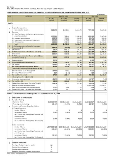 Miniature DLF Rapport trimestriel 2013-q4