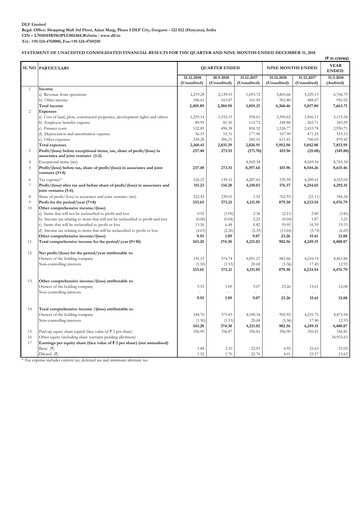 Miniature DLF Rapport trimestriel 2018-q3