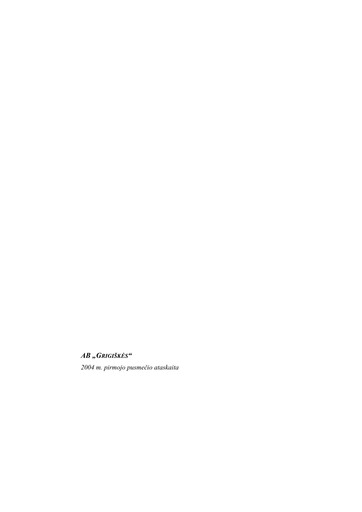 Thumbnail Grigeo AB Half-year Report 2004-h1