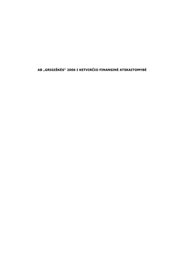 Thumbnail Grigeo AB Quarterly Report 2006-q1