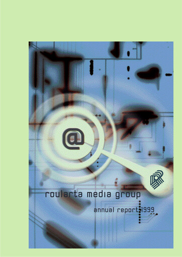 Miniature Roularta Media Group Rapport annuel 1999