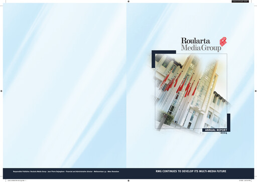Miniature Roularta Media Group Rapport annuel 2004