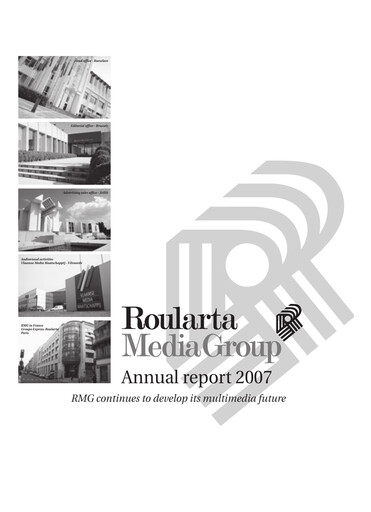 Miniature Roularta Media Group Rapport annuel 2007