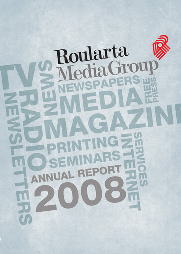 Miniature Roularta Media Group Rapport annuel 2008