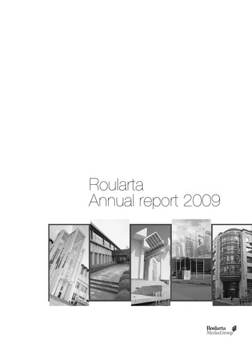 Miniature Roularta Media Group Rapport annuel 2009