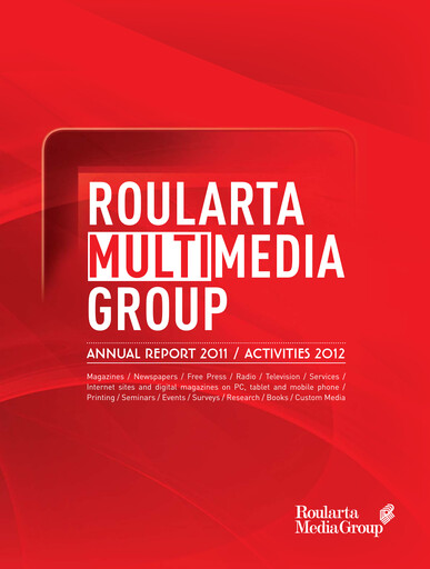 Miniature Roularta Media Group Rapport annuel 2011
