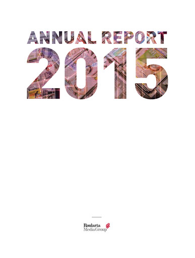 Miniature Roularta Media Group Rapport annuel 2015