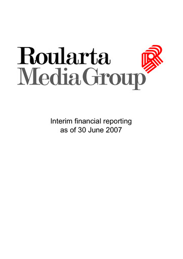 Thumbnail Roularta Media Group Financial Report 2007-h1