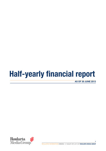 Thumbnail Roularta Media Group Financial Report 2013-h1