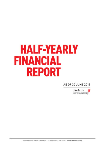 Thumbnail Roularta Media Group Financial Report 2019-h1