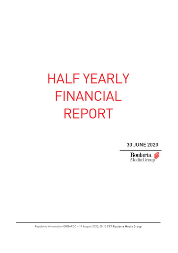 Thumbnail Roularta Media Group Financial Report 2020-h1