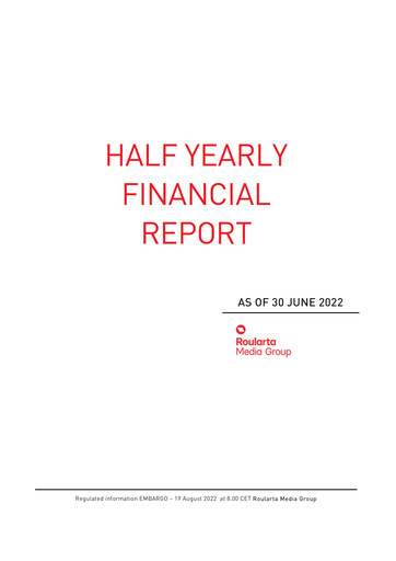 Thumbnail Roularta Media Group Financial Report 2022-h1