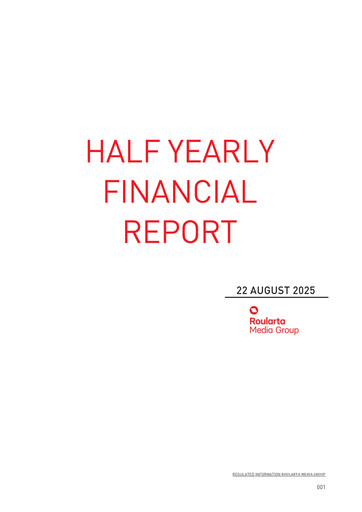 Thumbnail Roularta Media Group Financial Report 2025-h1