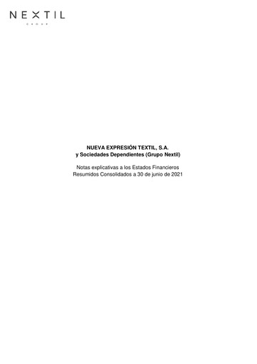 Thumbnail Nueva Expresión Textil Half-year Report 2021-h1