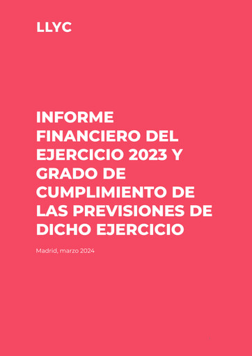 Thumbnail Llorente & Cuenca Financial Report 2023