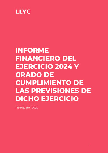 Miniature Llorente & Cuenca Rapport financier 2024