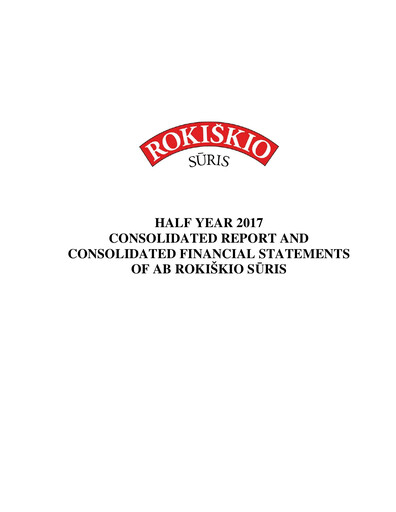Miniature Rokiskio Suris AB Rapport semestriel 2017-h1
