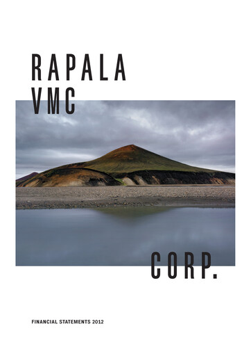 Thumbnail Rapala VMC Corporation Financial Statement 2012