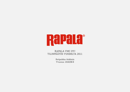 Thumbnail Rapala VMC Corporation Financial Statement 2011