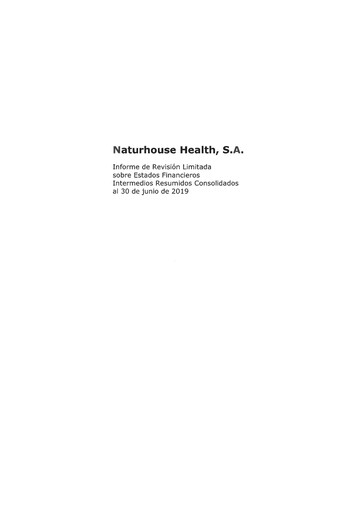 Thumbnail Naturhouse Health Financial Statement 2019-h1