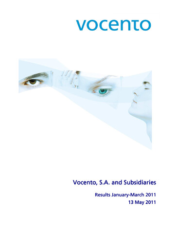 Vorschaubild Vocento Quartalsbericht 2011-q1