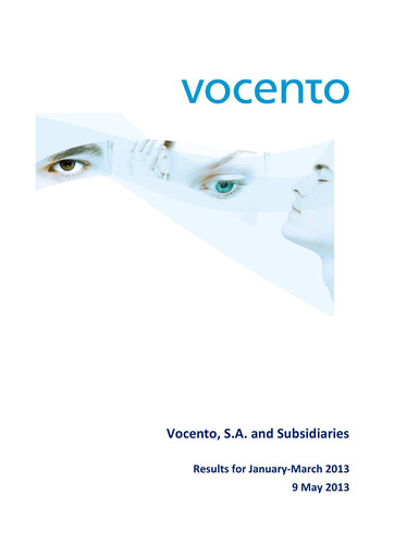 Vorschaubild Vocento Quartalsbericht 2013-q1