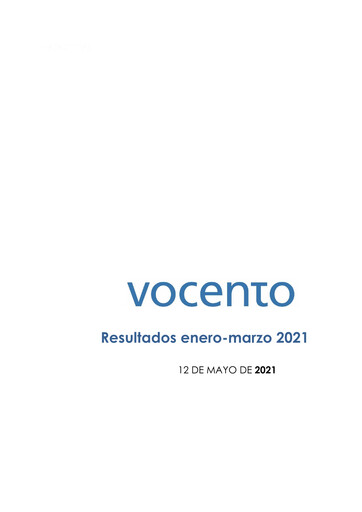 Vorschaubild Vocento Quartalsbericht 2021-q1