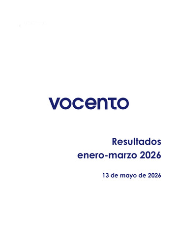 Miniature Vocento Rapport trimestriel 2026-q1