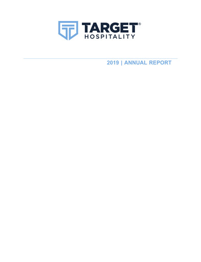 Miniature Target Hospitality Rapport annuel 2019