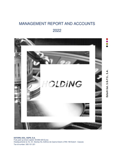 Thumbnail Estoril Sol Annual Report 2022