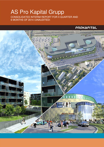 Thumbnail AS Pro Kapital Grupp Half-year Report 2014-h1