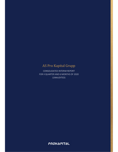 Thumbnail AS Pro Kapital Grupp Half-year Report 2020-h1