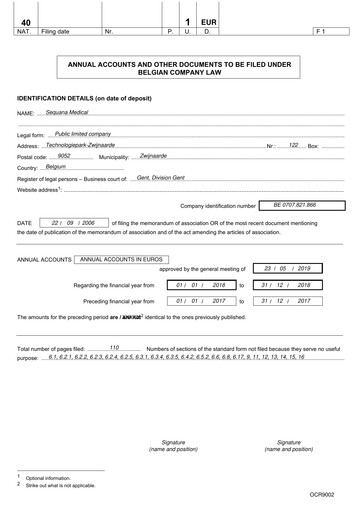 Thumbnail Sequana Medical Financial Statement 2018
